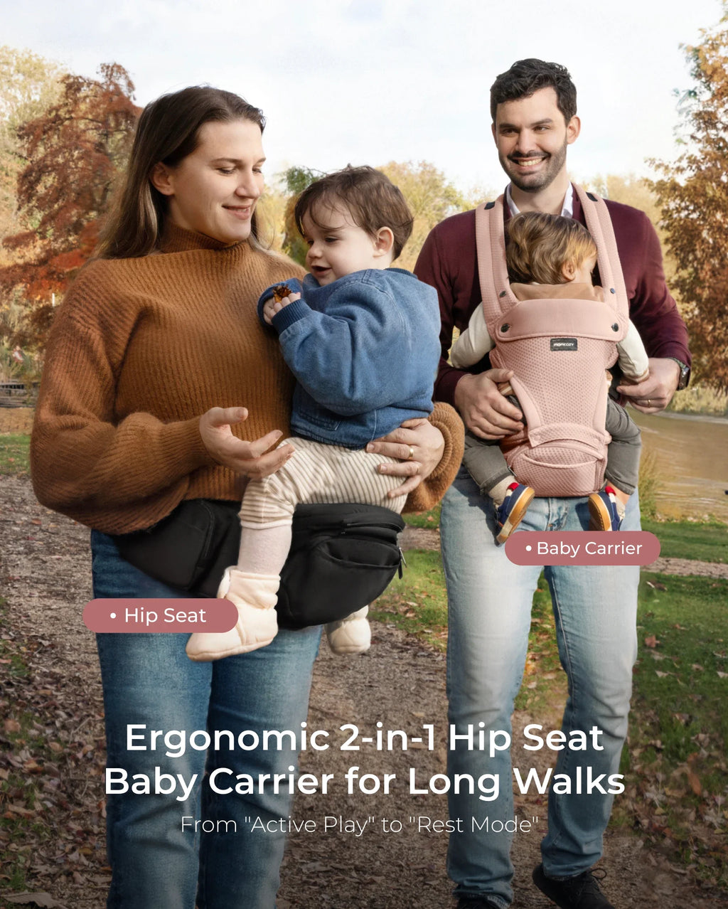 2-In-1 Hip Seat Baby Carrier